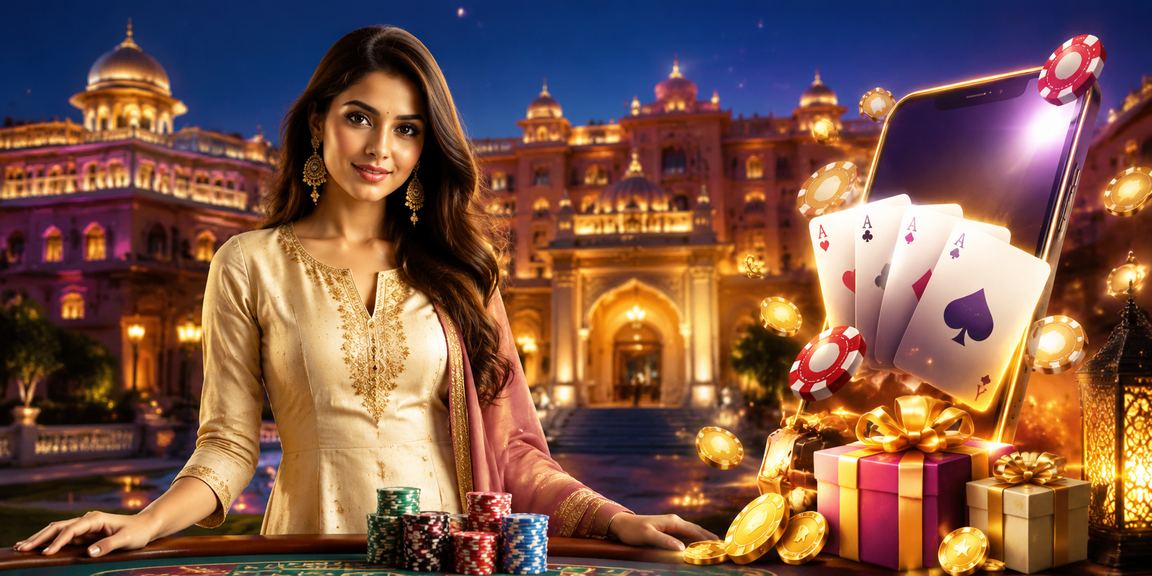 Indian themed slot game interface with traditional kurti design